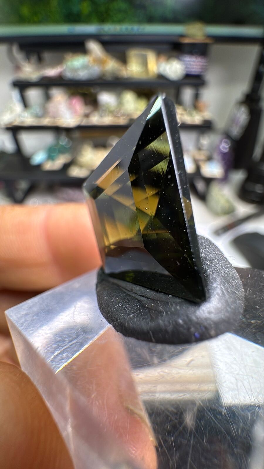 11.1ct Moldavite Faceted Gem 💎 #5