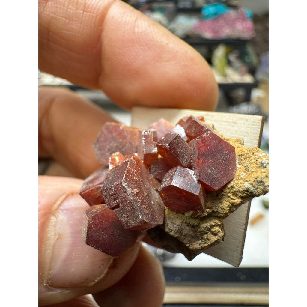 Vanadanite Cluster Specimen Large Crystals #229 - Natural Mineral Specimen with Large Crystals