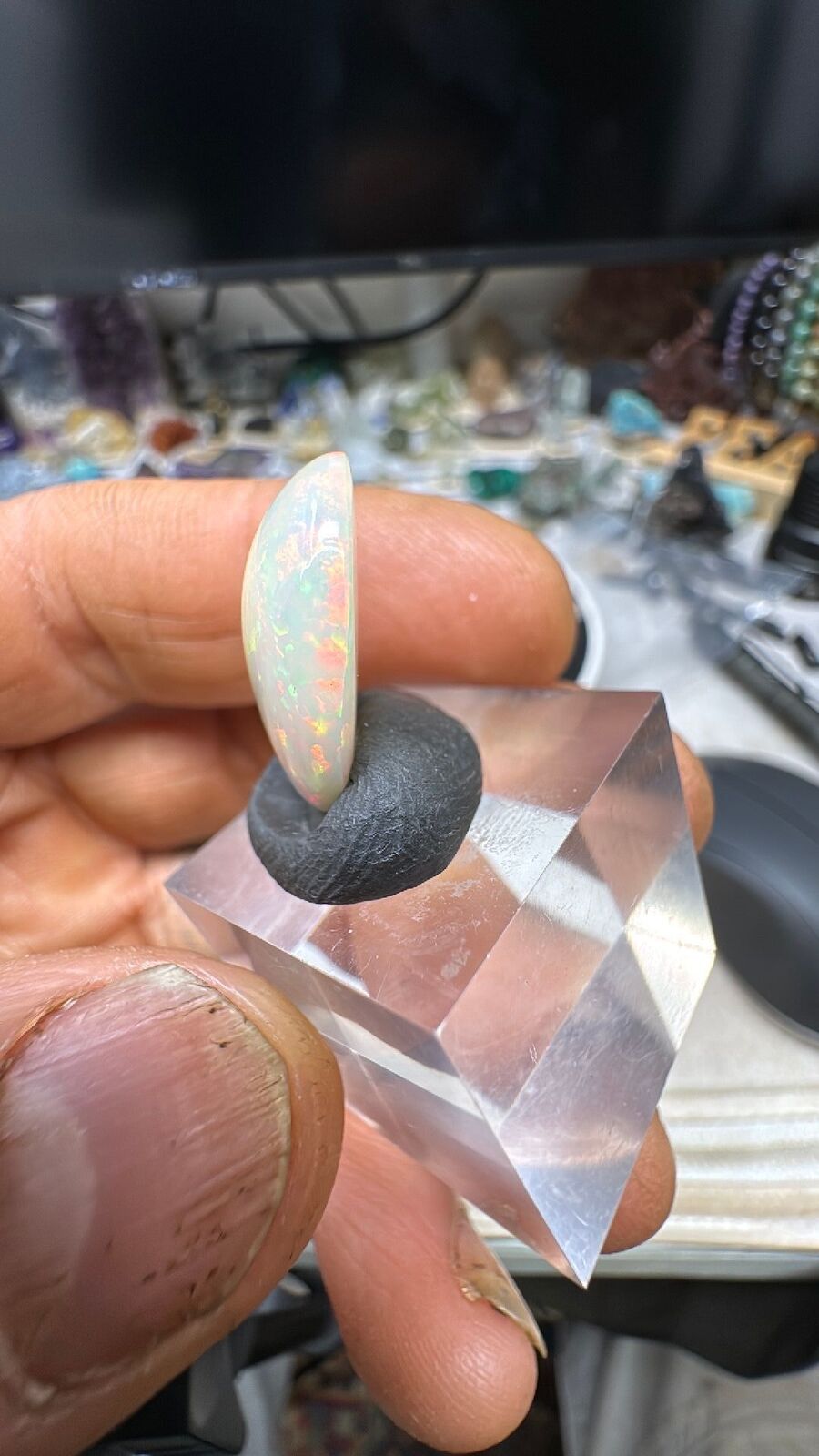 9.3ct Ethiopian welo Opal cab #15
