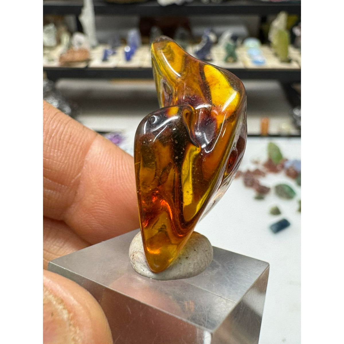 Lithuania #238 Polished Fluorescent Amber - Nice Size, Natural Color, High Quality, Ideal for Collectors and Enthusiasts