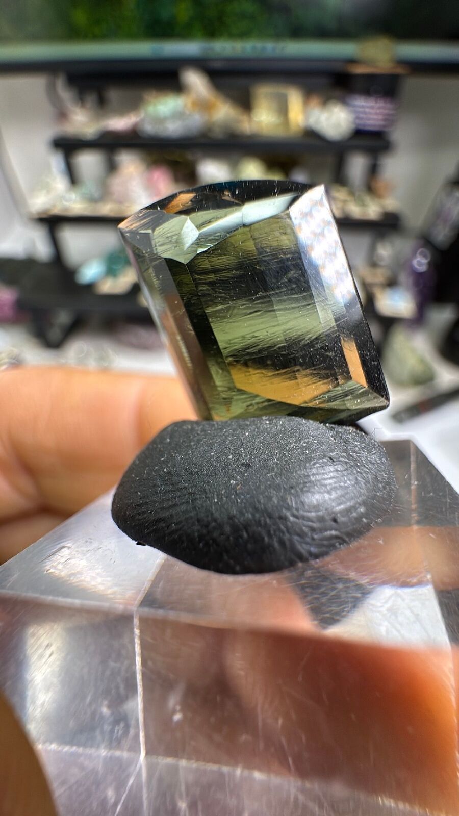 9.6ct Faceted Gem Moldavite #8