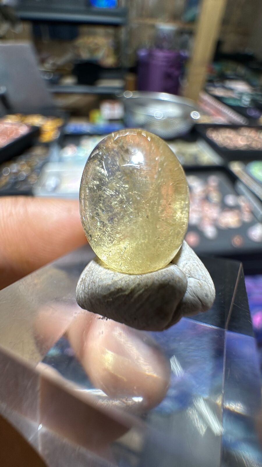 6.1ct Golden Tourmaline Cab 70