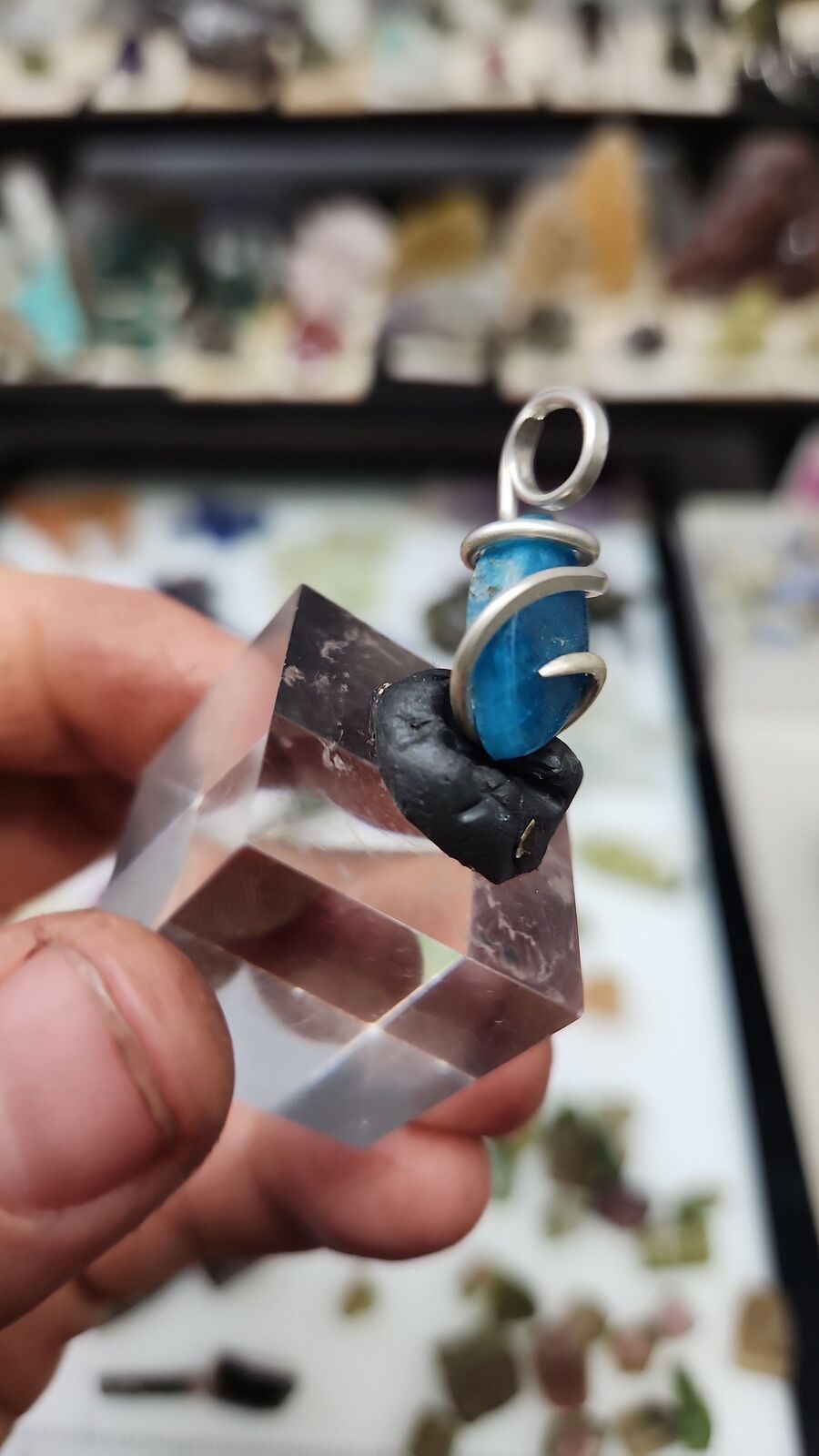 Blue apatite #138