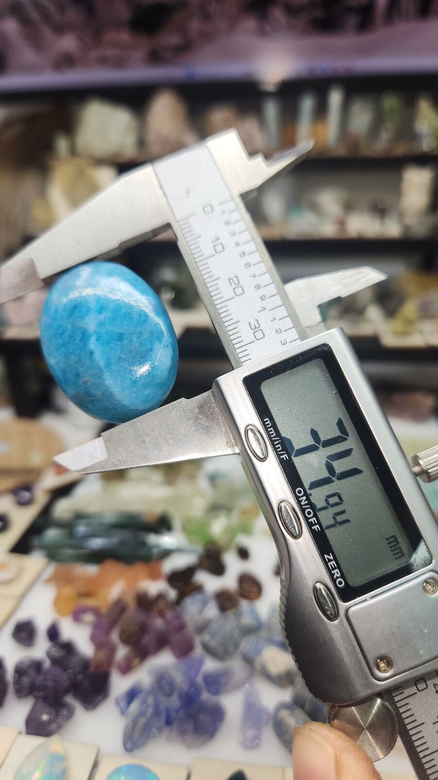 Blue apatite #125