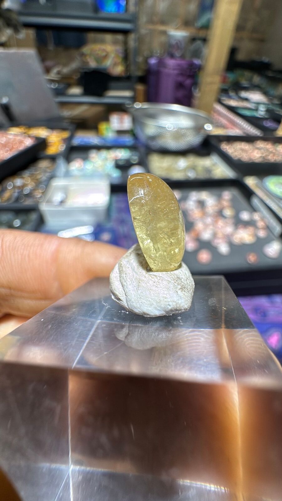 6.1ct Golden Tourmaline Cab 70