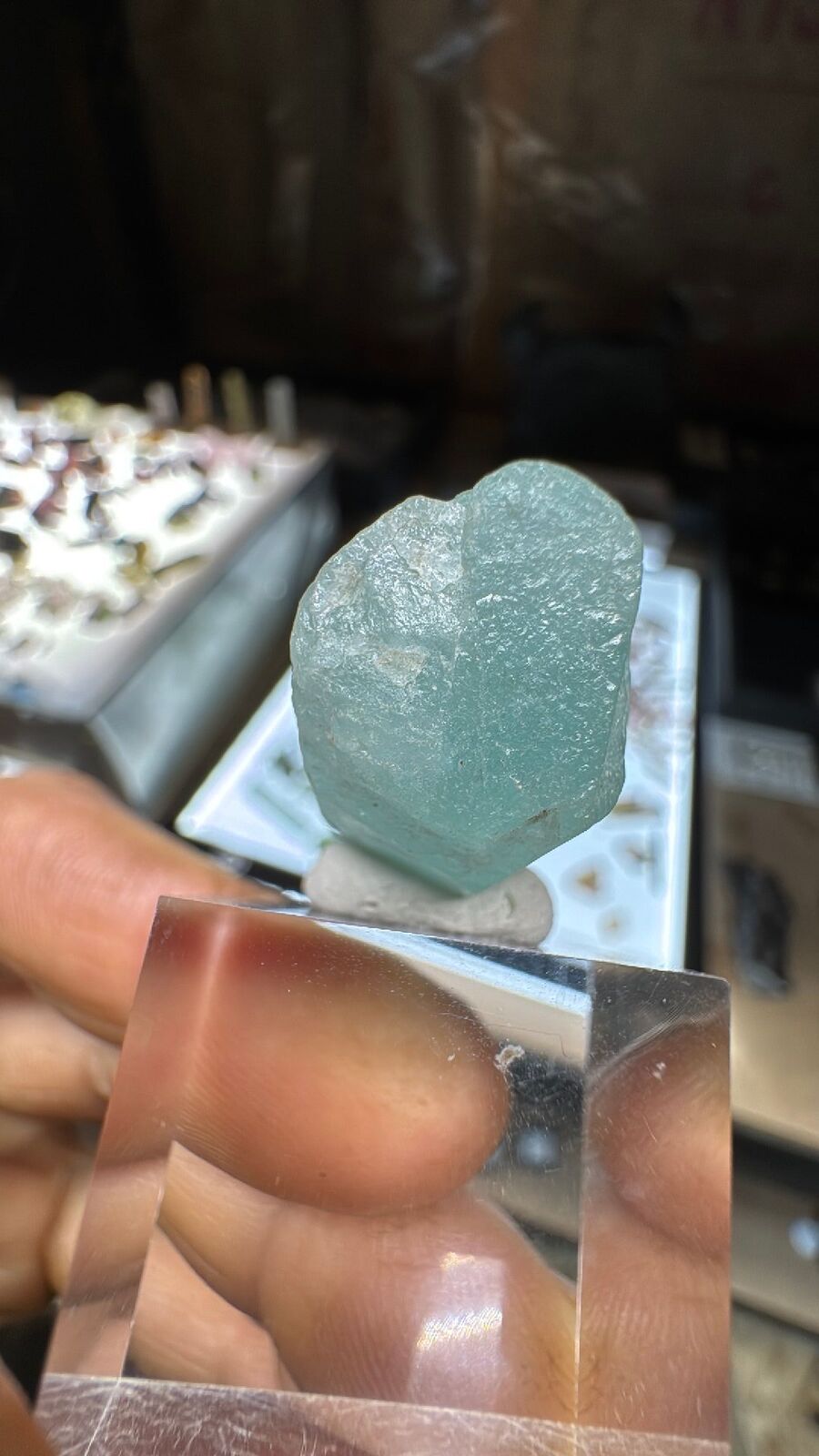 15.4g African Vanadium Aquamarine DT #21
