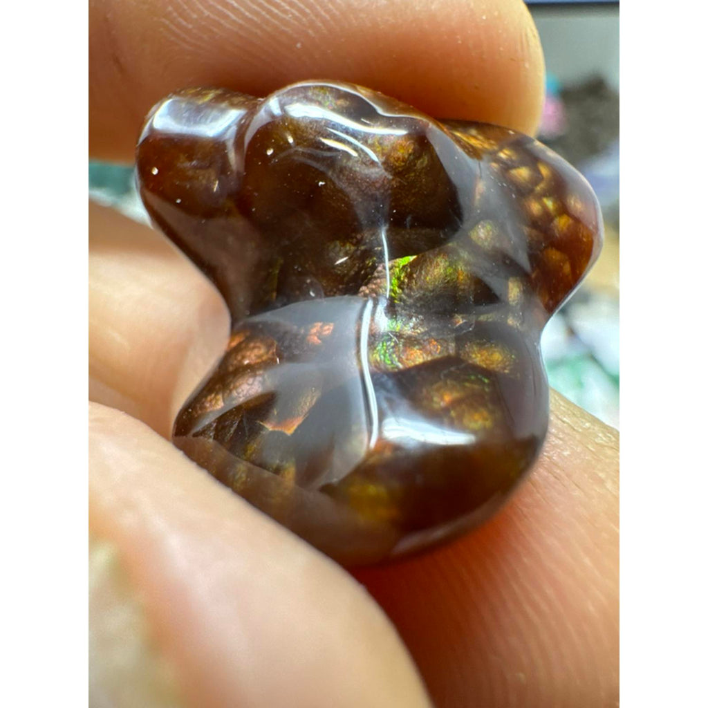 Large Fire Agate Polished #232 - Natural Stone with Unique Patterns and Rich Colors