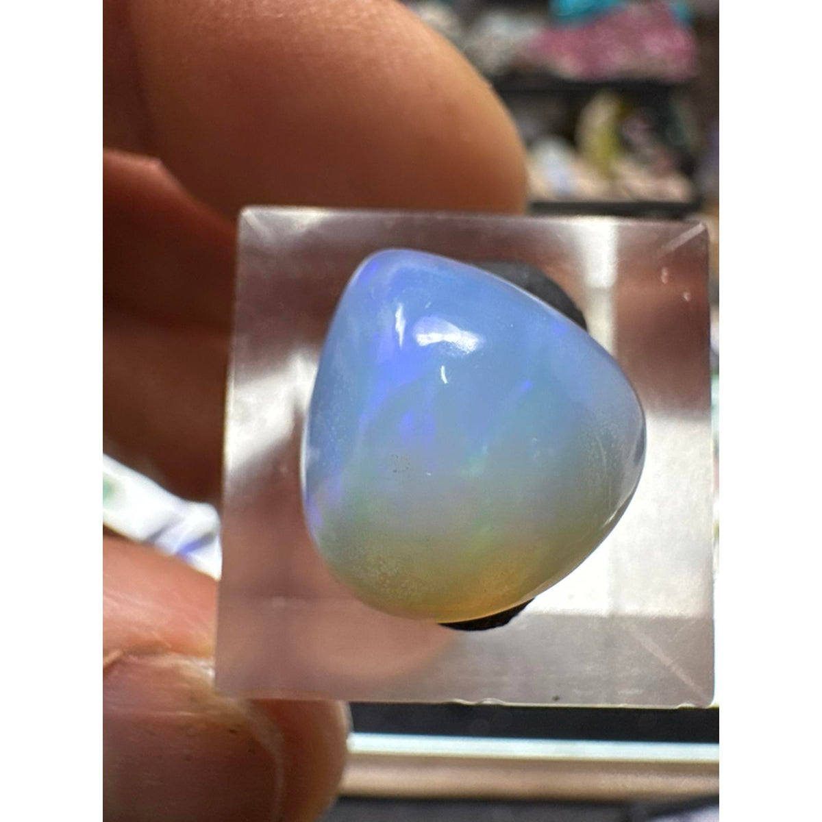 7 Carat Ethiopian Opal Cab #258 - Genuine Gemstone with Unique Color and Shine