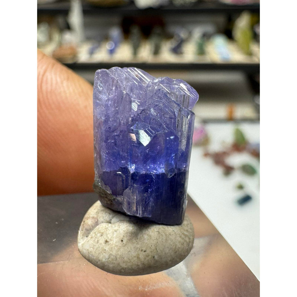 15.2 Carat Tanzanite Crystal from Tanzania #237 - Natural Gemstone for Jewelry Making and Collecting