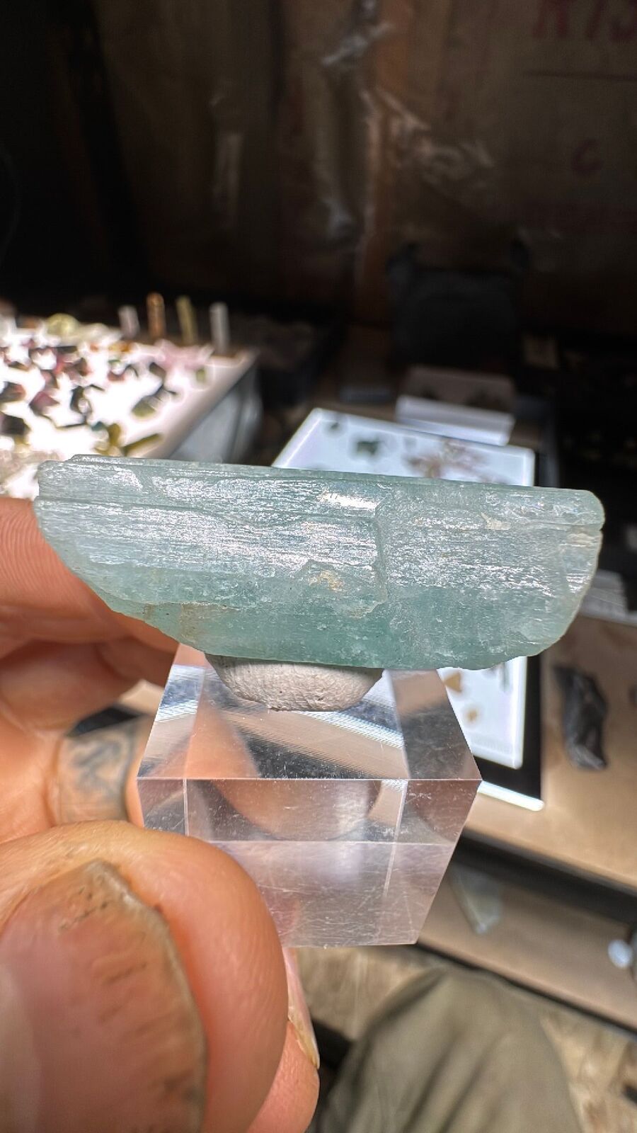 15.4g African Vanadium Aquamarine DT #21
