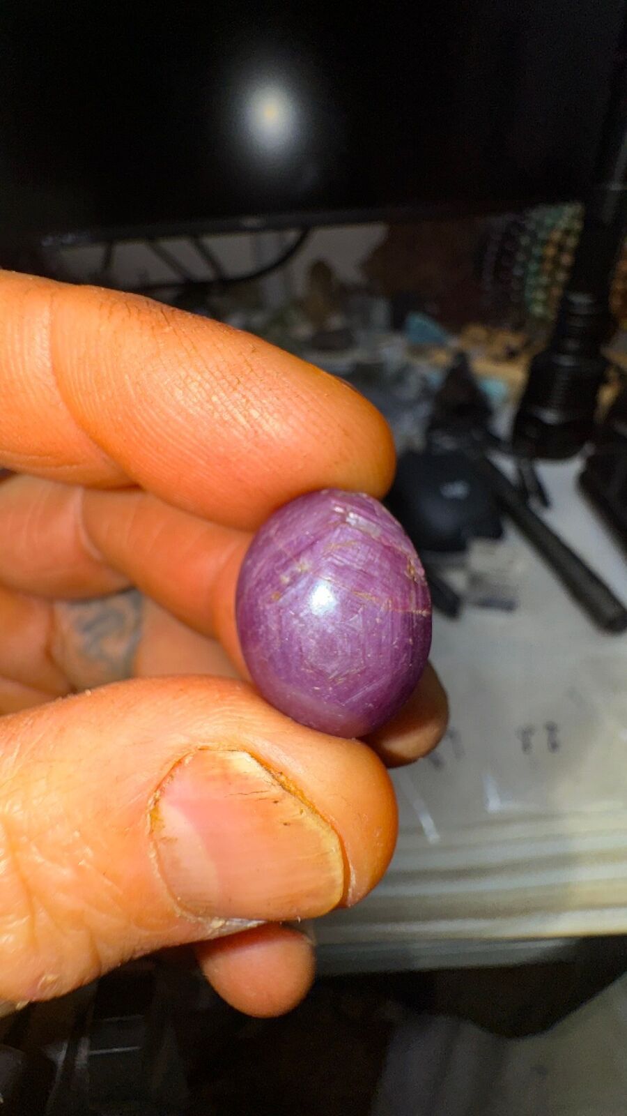 45ct star Ruby cab #85