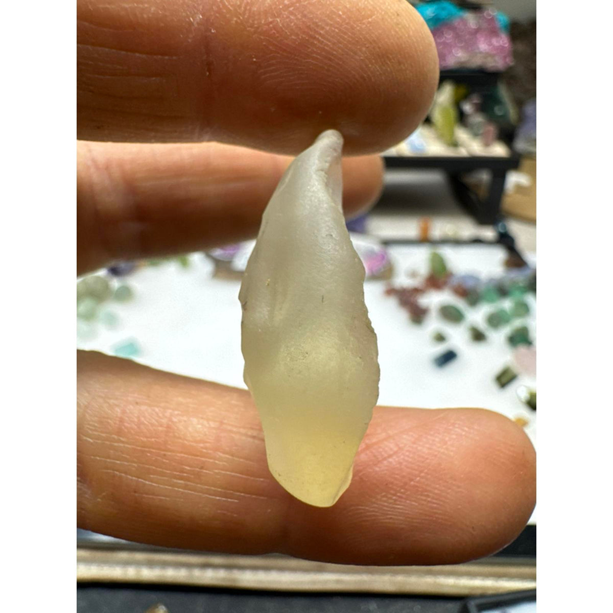 Libyan Desert Glass #264 7.6 Grams from Egypt Authentic Natural Specimen