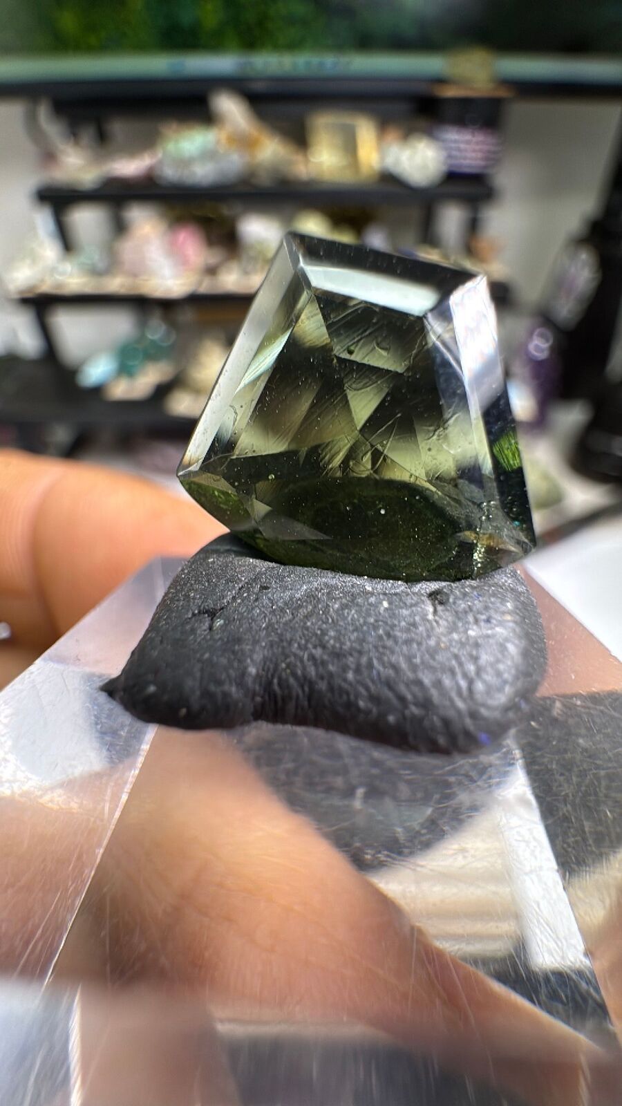 4.6ct Faceted Moldavite #7