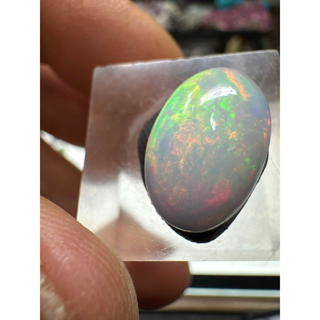 Ethiopian Opal Cab #255 - 3.6 Carat Gemstone with Unique Color and Pattern