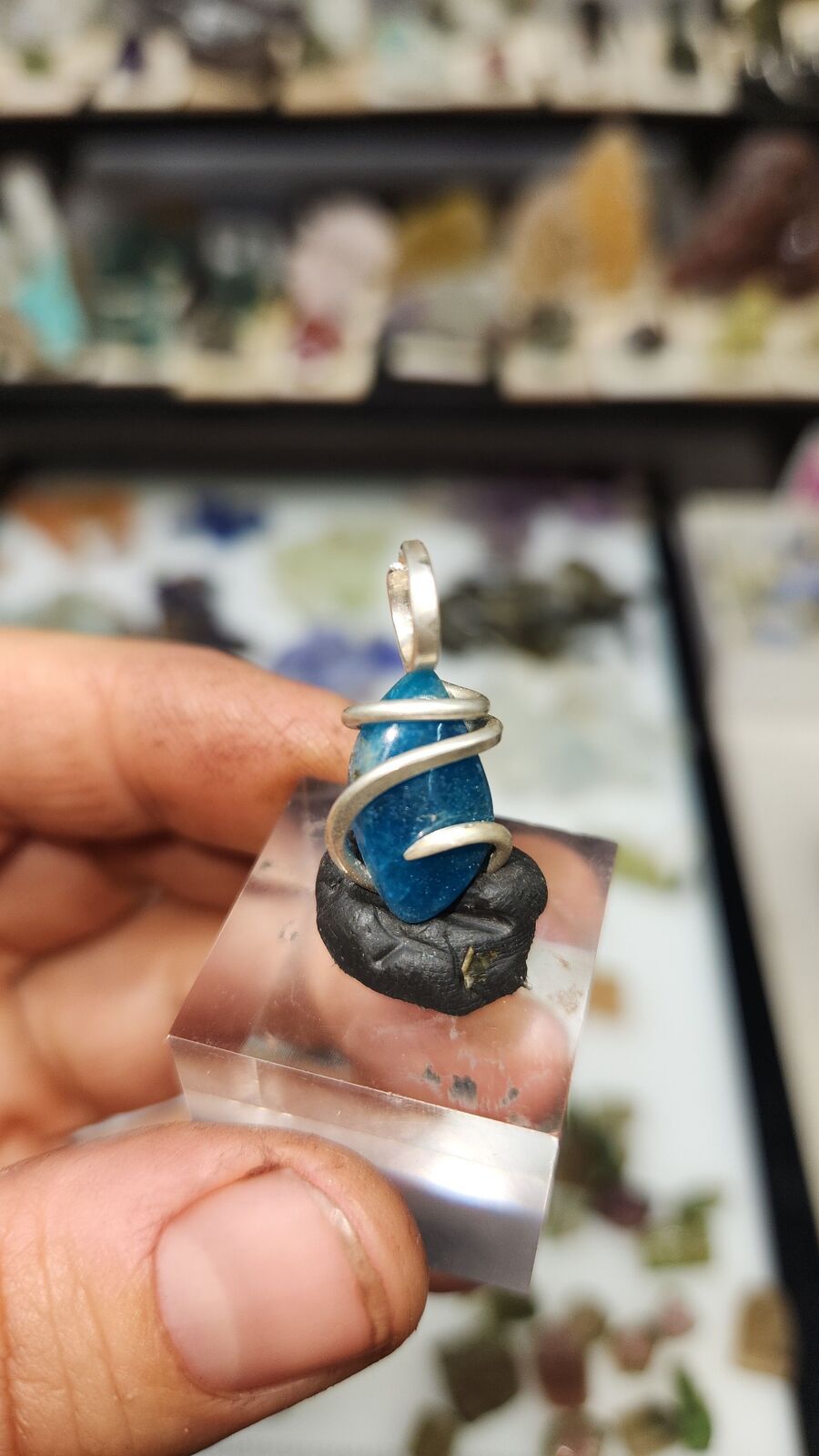 Blue apatite #138