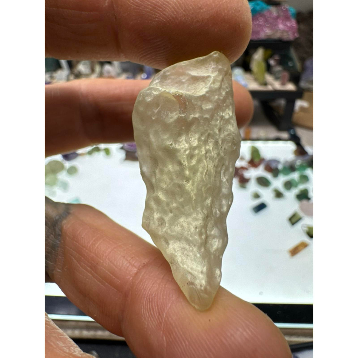 Libyan Desert Glass True Tektite Impactite #263 12 Gram Sample from Egypt Authentic Natural Stone