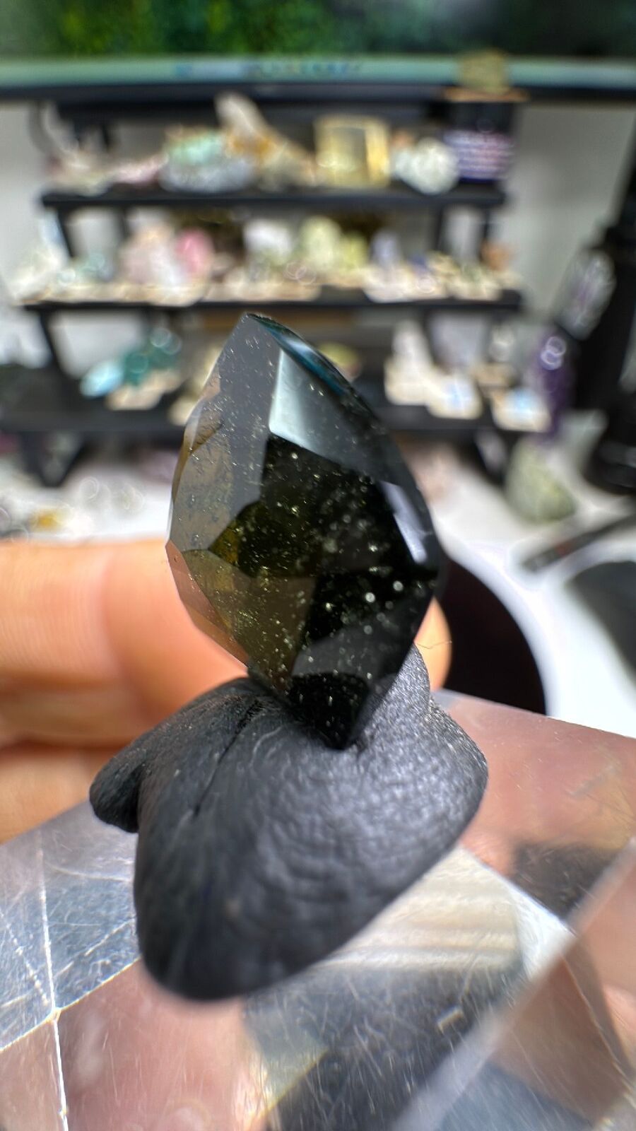 9.3ct Moldavite Facet Gemstone #6