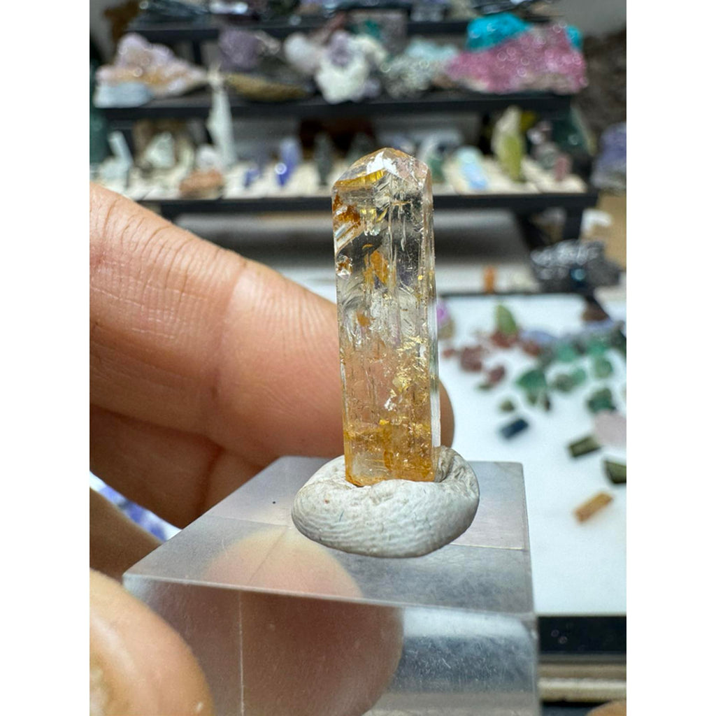 2.7g Imperial Topaz Crystal from Zambia #228 - Natural Gemstone for Jewelry Making and Collecting