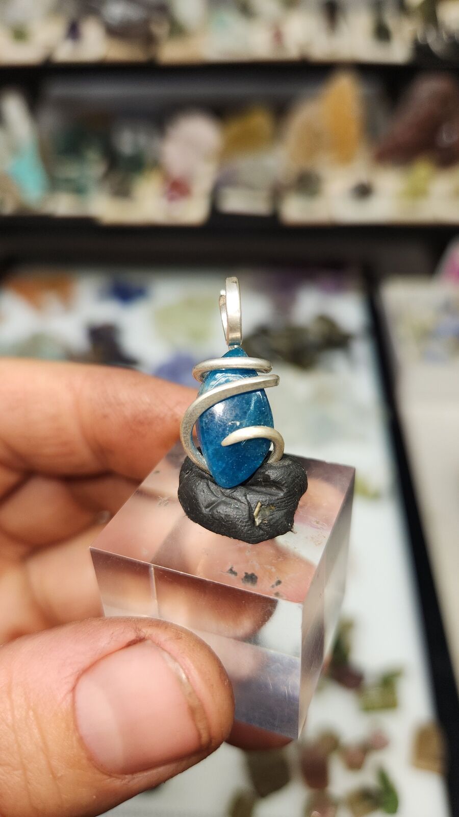 Blue apatite #138
