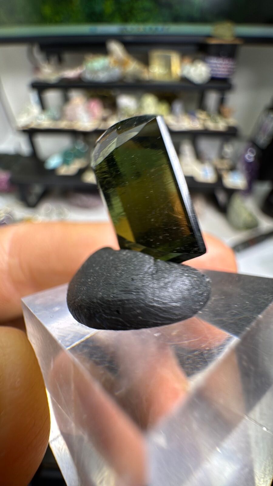 9.6ct Faceted Gem Moldavite #8