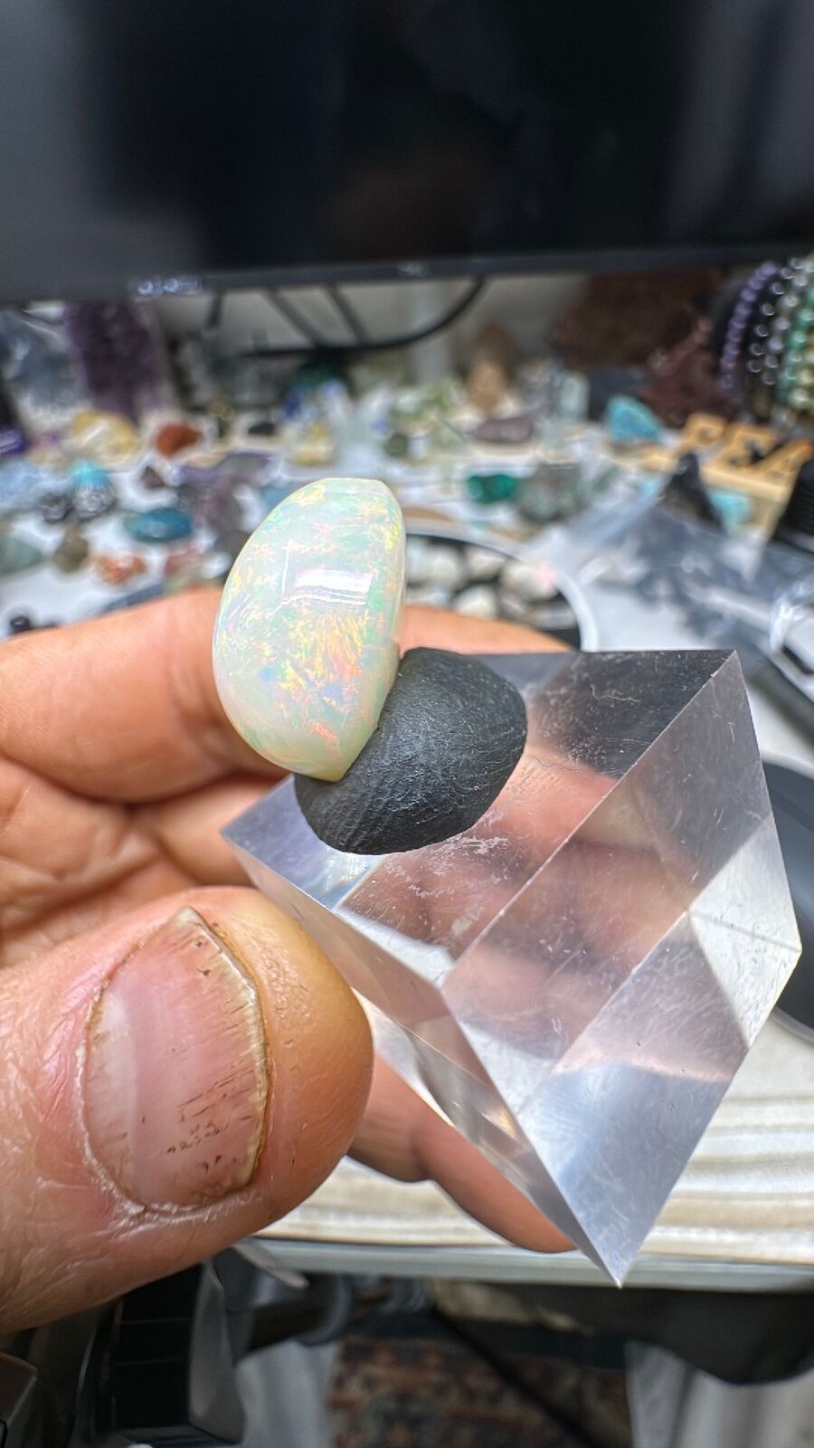 11.3ct Opal cab Ethiopia welo #12