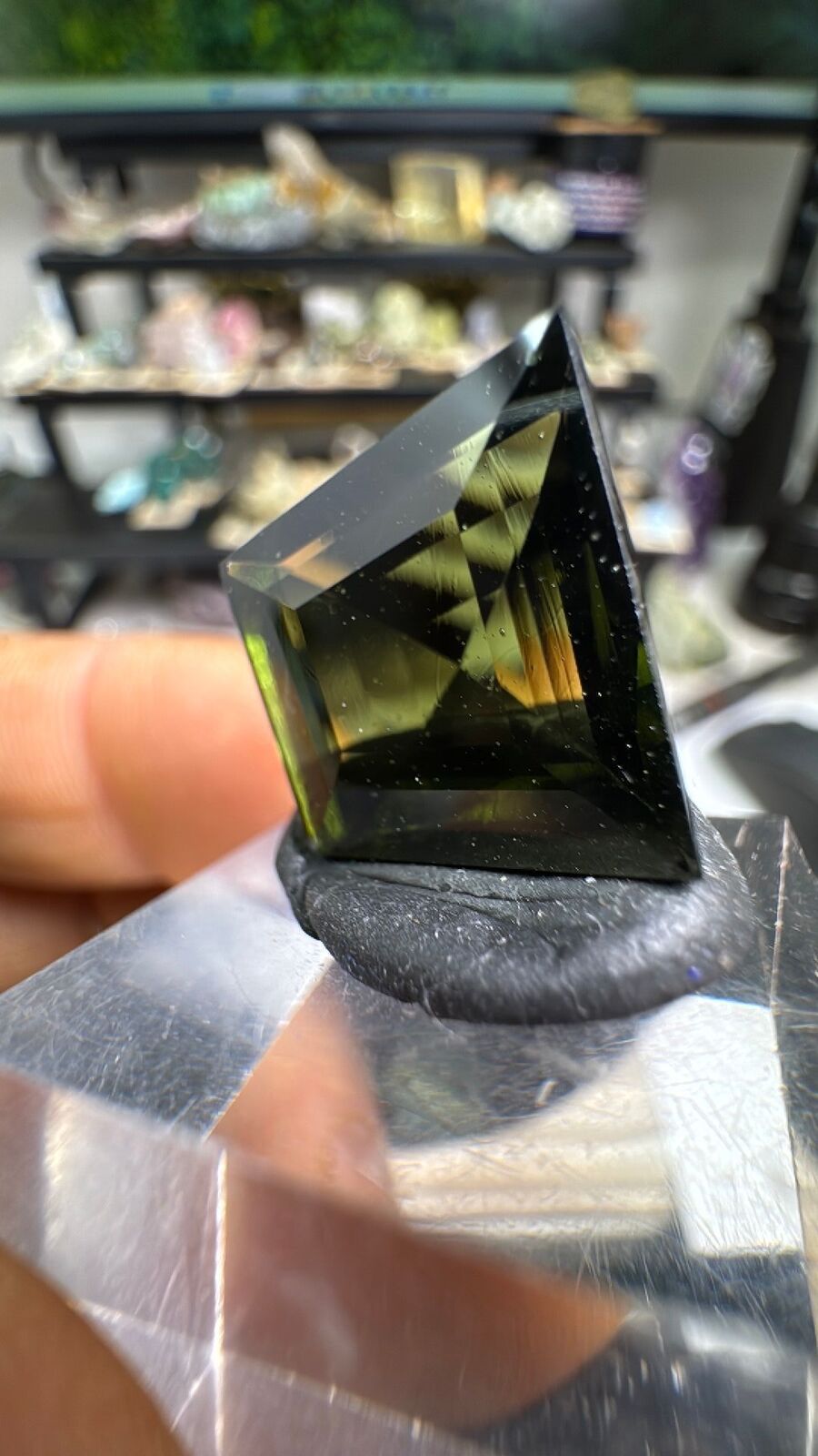 11.1ct Moldavite Faceted Gem 💎 #5
