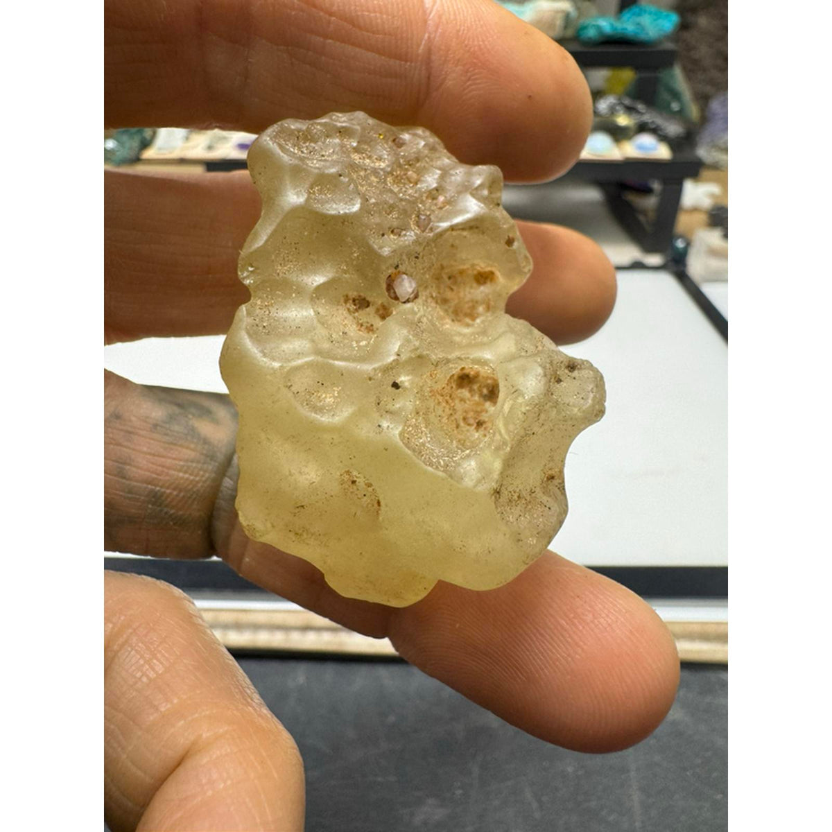 #218 Libyan Desert Glass 38.2 Grams Huge Rare Natural Specimen for Collectors and Enthusiasts