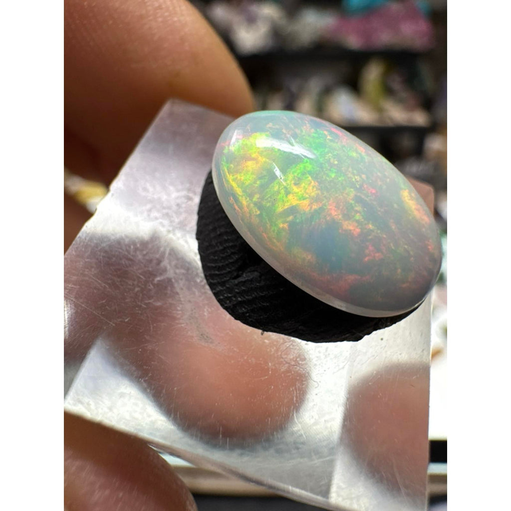 Ethiopian Opal Cab #255 - 3.6 Carat Gemstone with Unique Color and Pattern