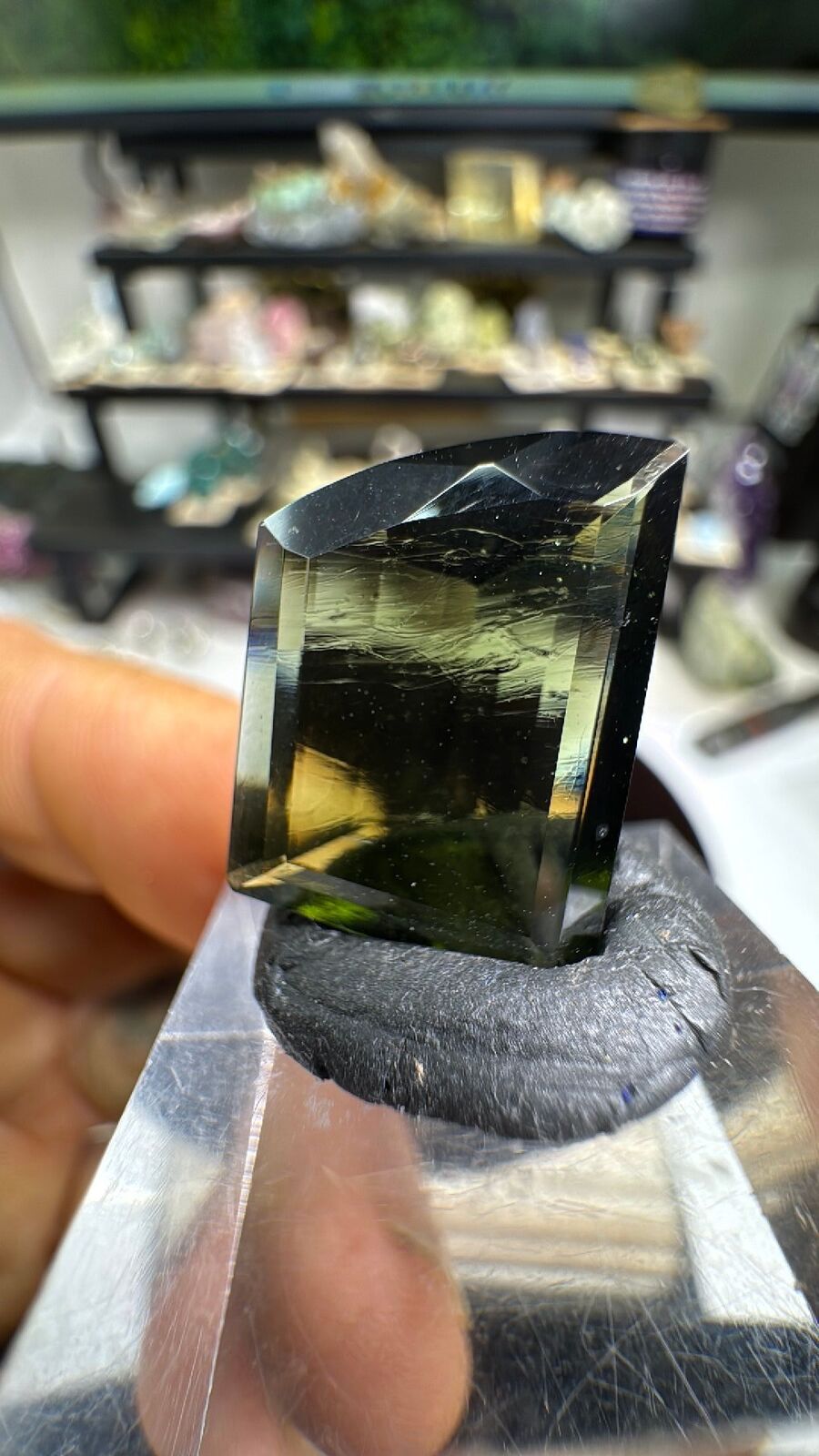 9.6ct Faceted Gem Moldavite #8
