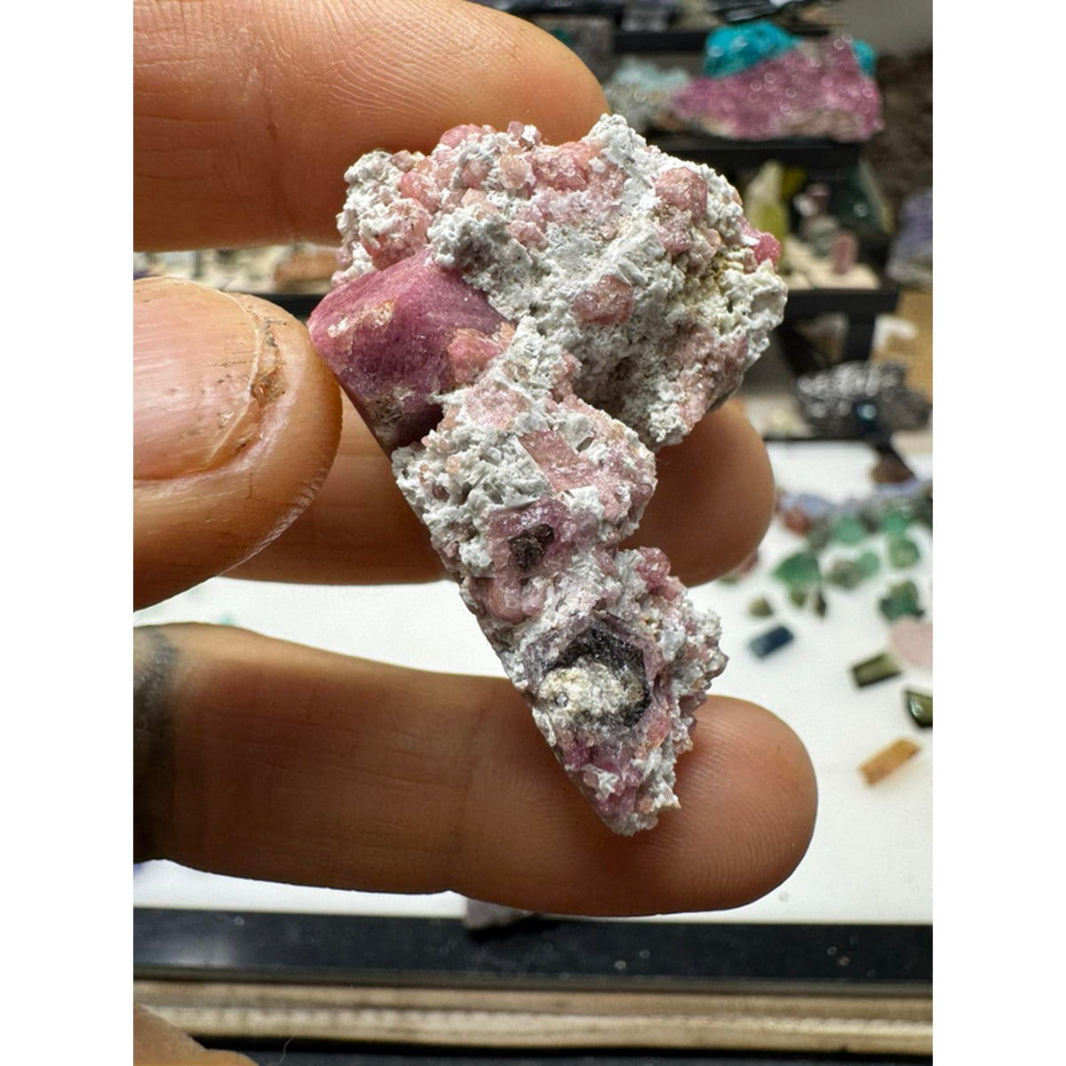 Raspberry garnet specimen #227