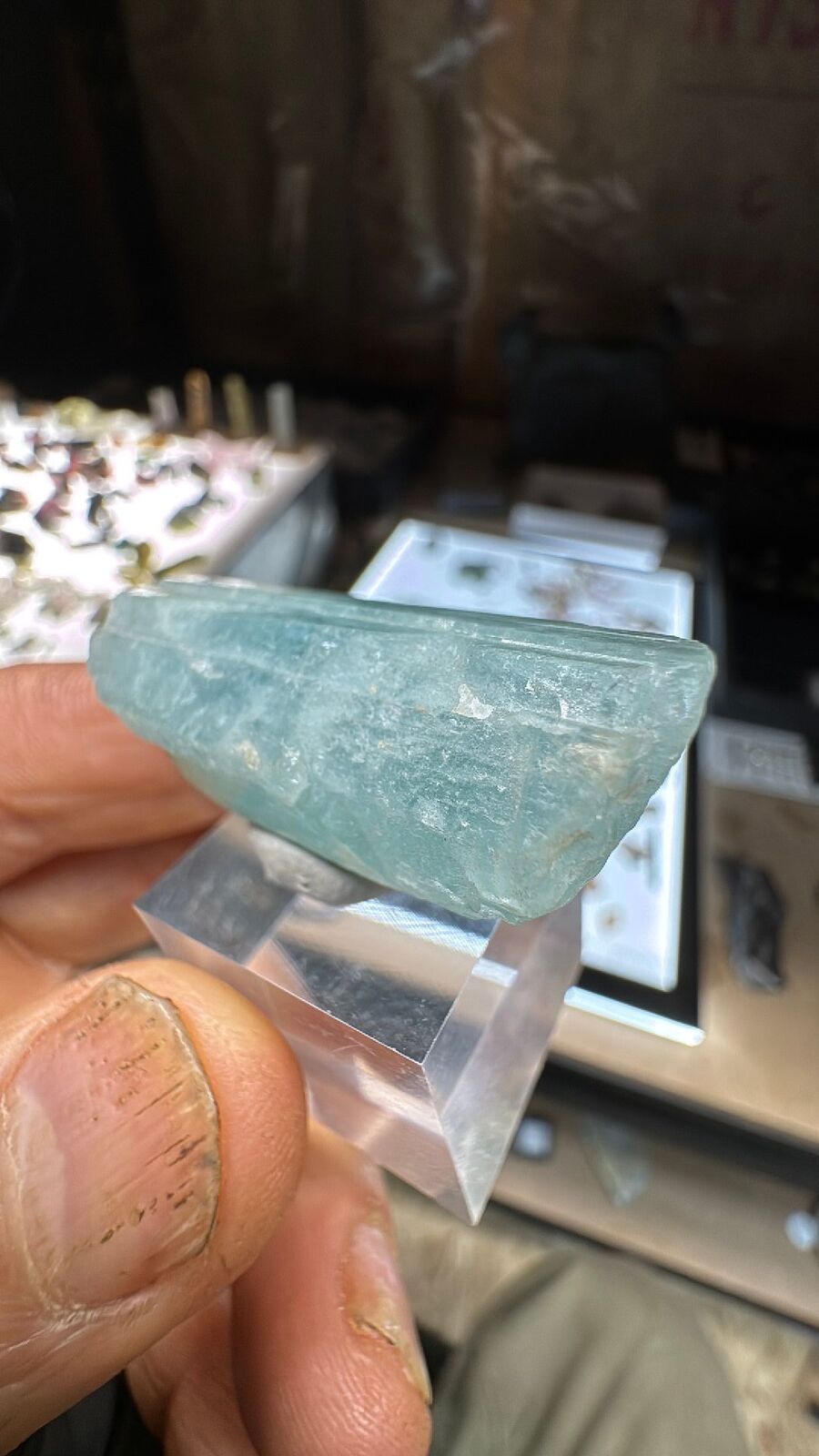 15.4g African Vanadium Aquamarine DT #21