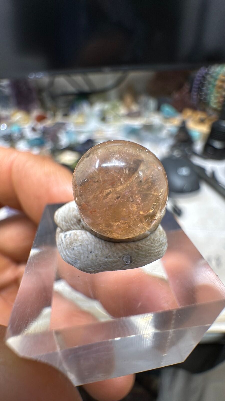 8.3ct peach tourmaline cab #79