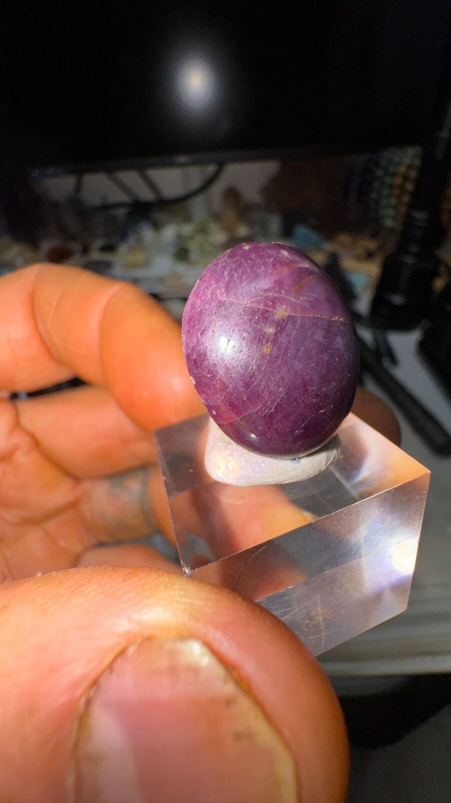 45ct star Ruby cab #85