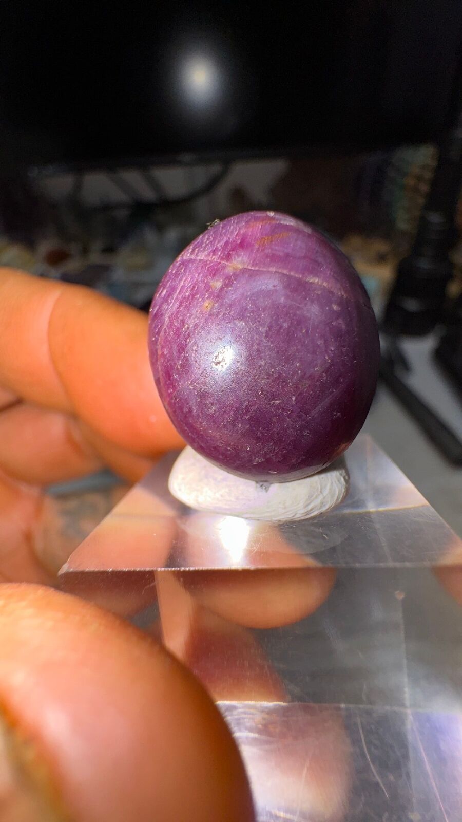45ct star Ruby cab #85