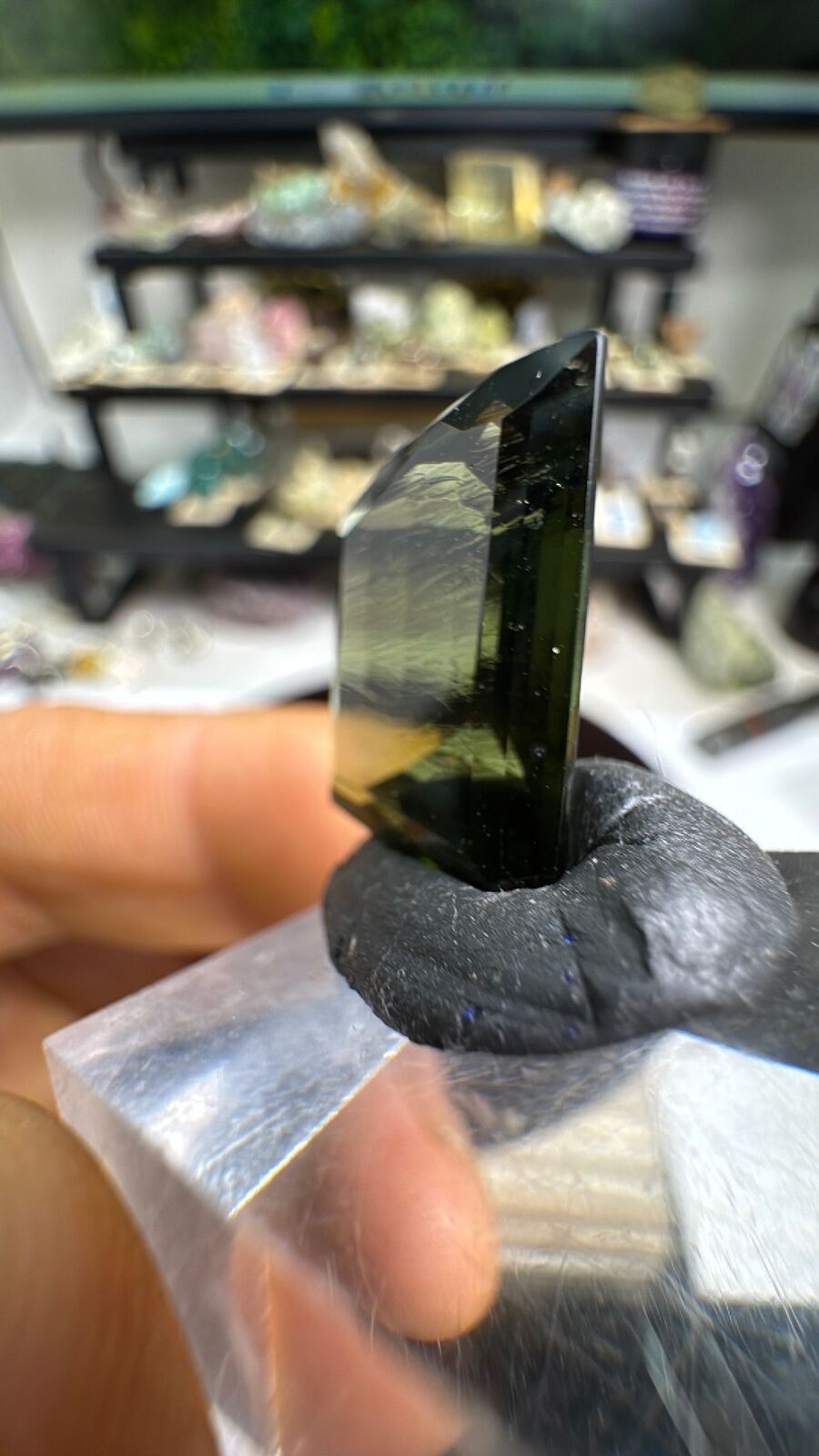 9.6ct Faceted Gem Moldavite #8