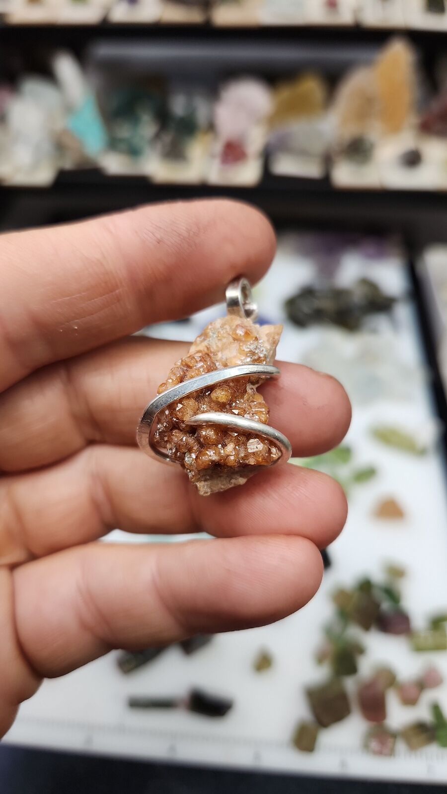 Garnet pendant #121