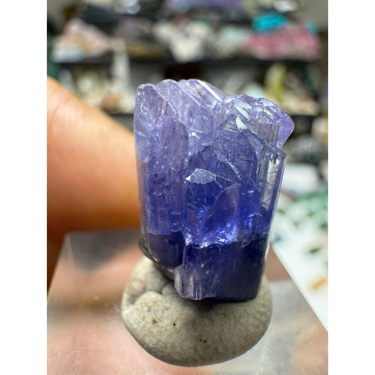 15.2 Carat Tanzanite Crystal from Tanzania #237 - Natural Gemstone for Jewelry Making and Collecting