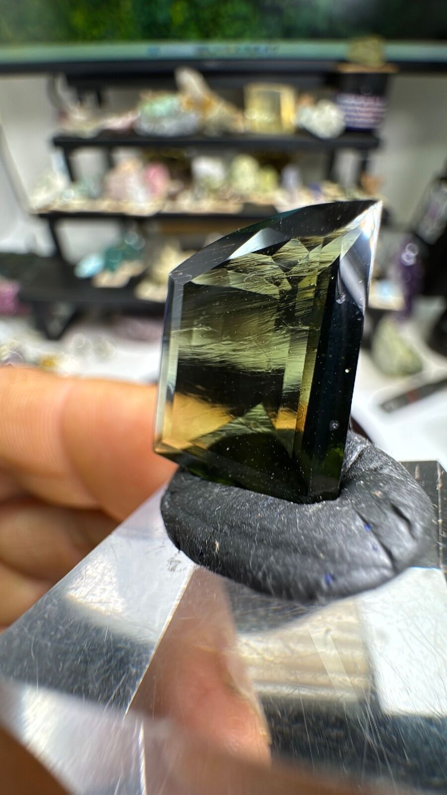 9.6ct Faceted Gem Moldavite #8