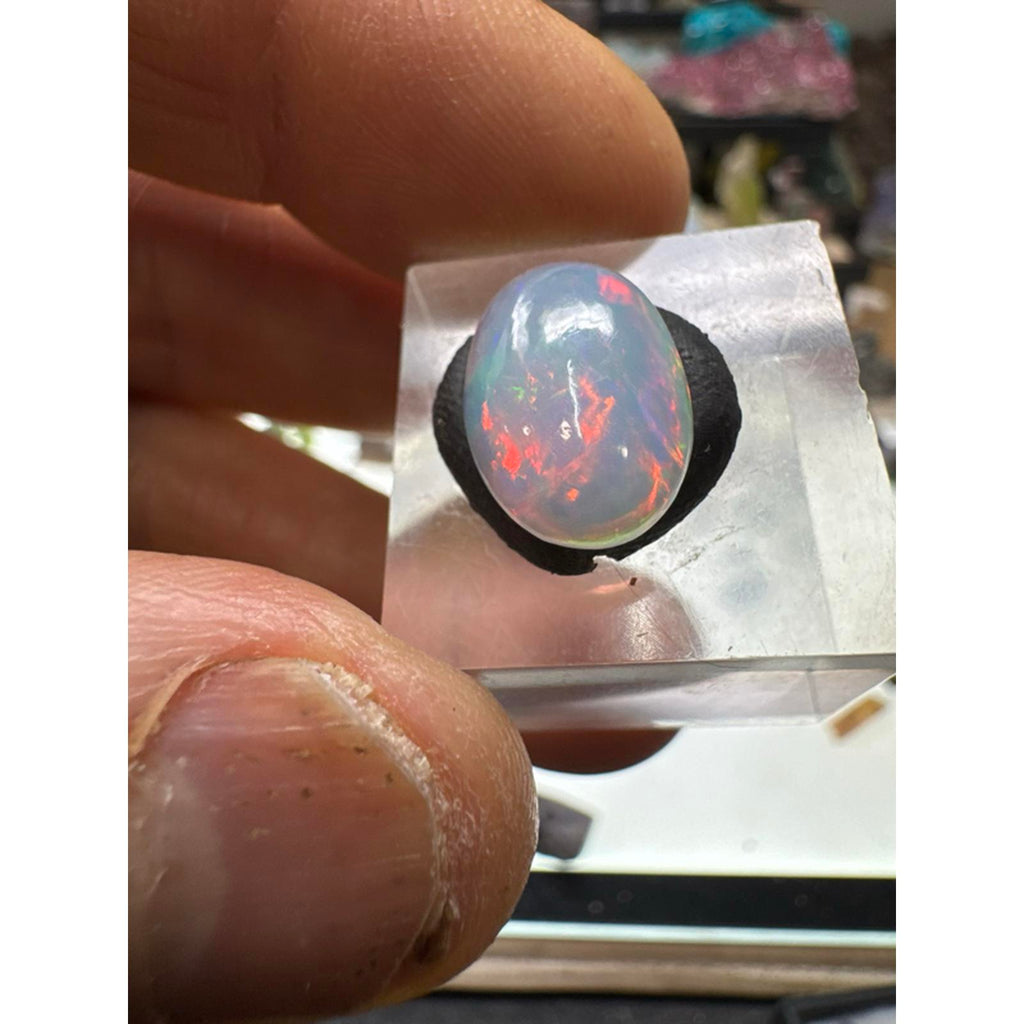 3.2 Carat Ethiopian Opal Cab #259 - Vibrant Rainbow Colors, High-Quality Gemstone, Perfect for Jewelry Making