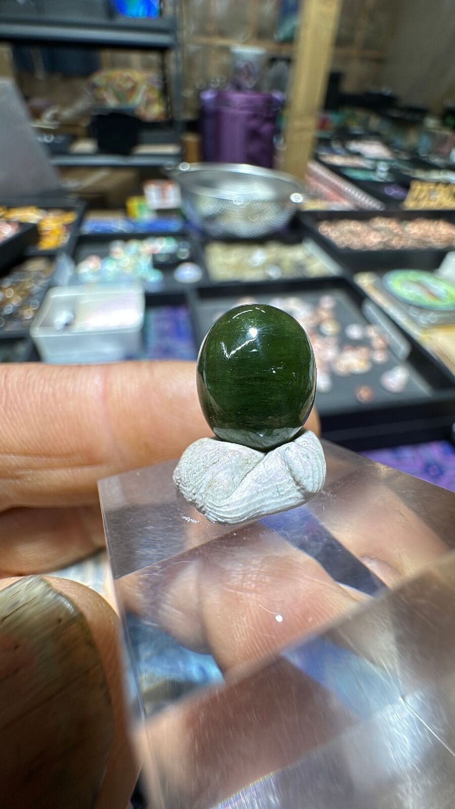 7ct Green Tourmaline Cab 68