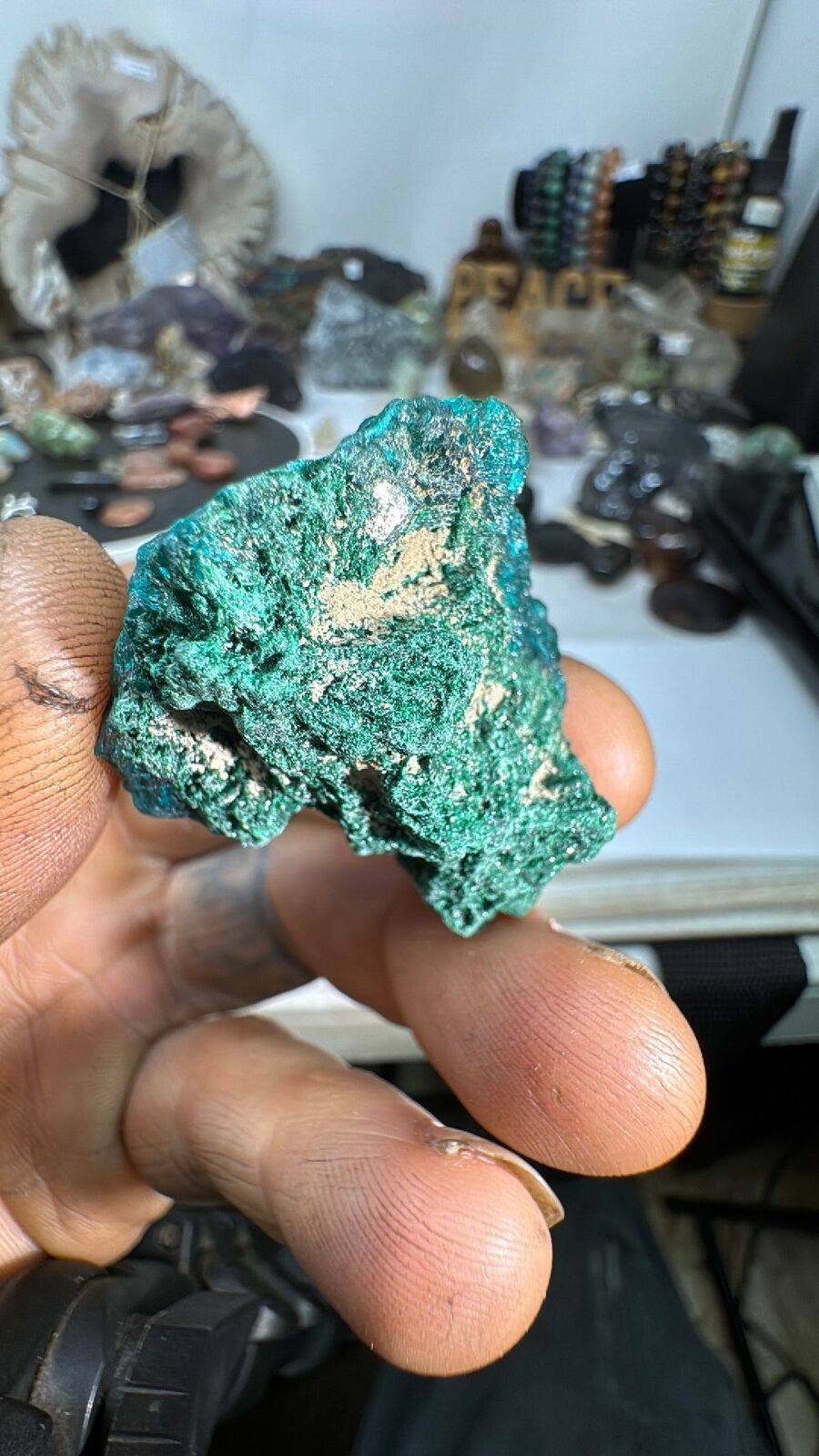 30g Dioptase Cluster Specimen #106