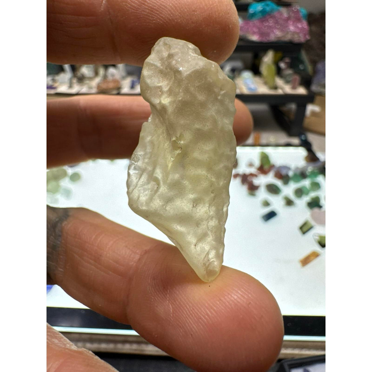 Libyan Desert Glass True Tektite Impactite #263 12 Gram Sample from Egypt Authentic Natural Stone