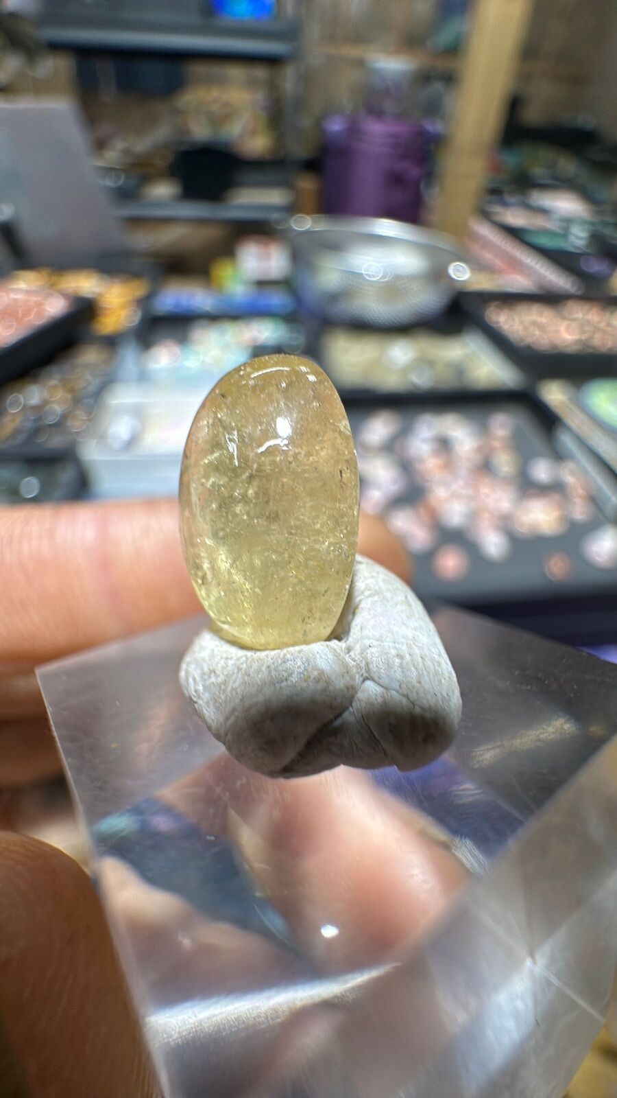 6.1ct Golden Tourmaline Cab 70