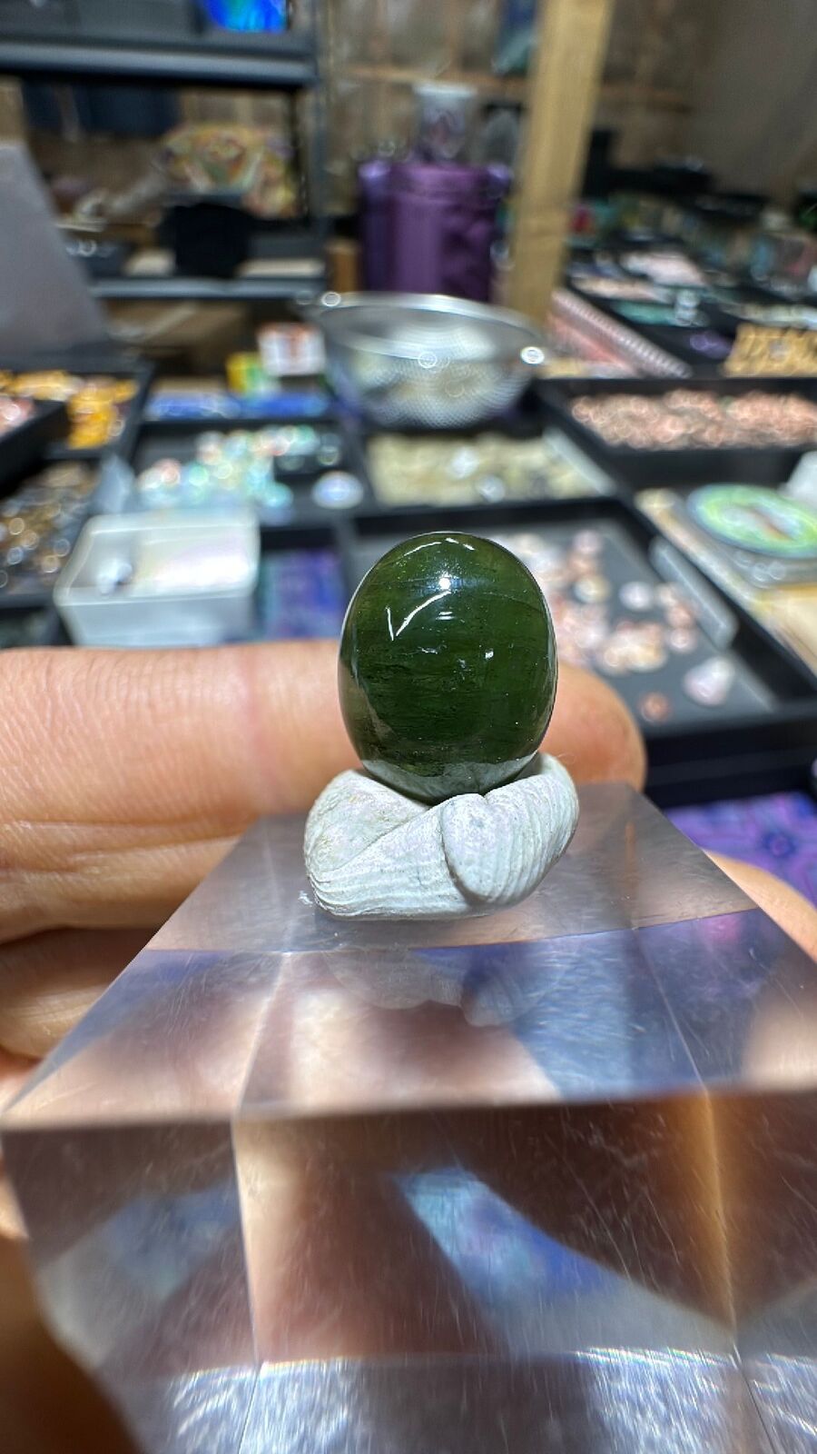 7ct Green Tourmaline Cab 68