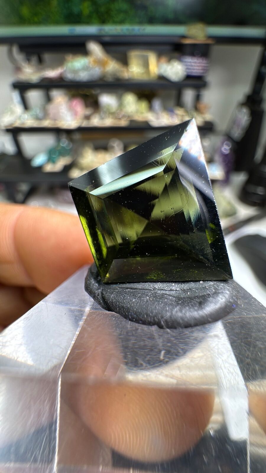 11.1ct Moldavite Faceted Gem 💎 #5