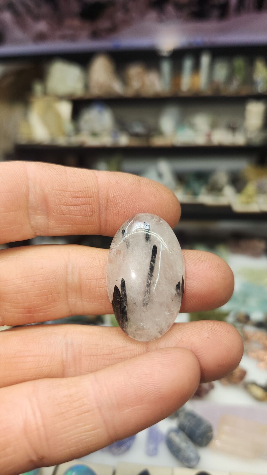 Black Tourmaline and quartz #149