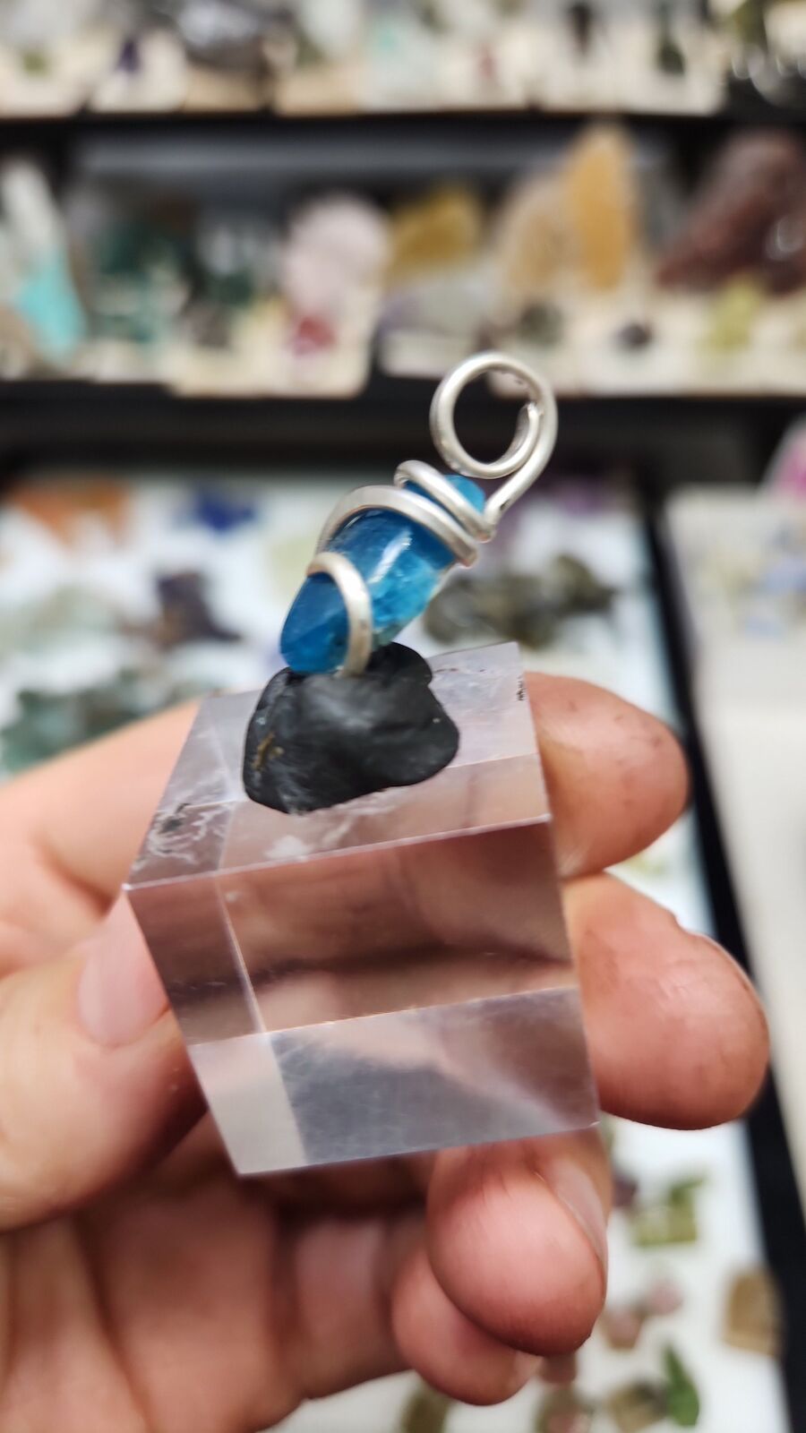 Blue apatite #138