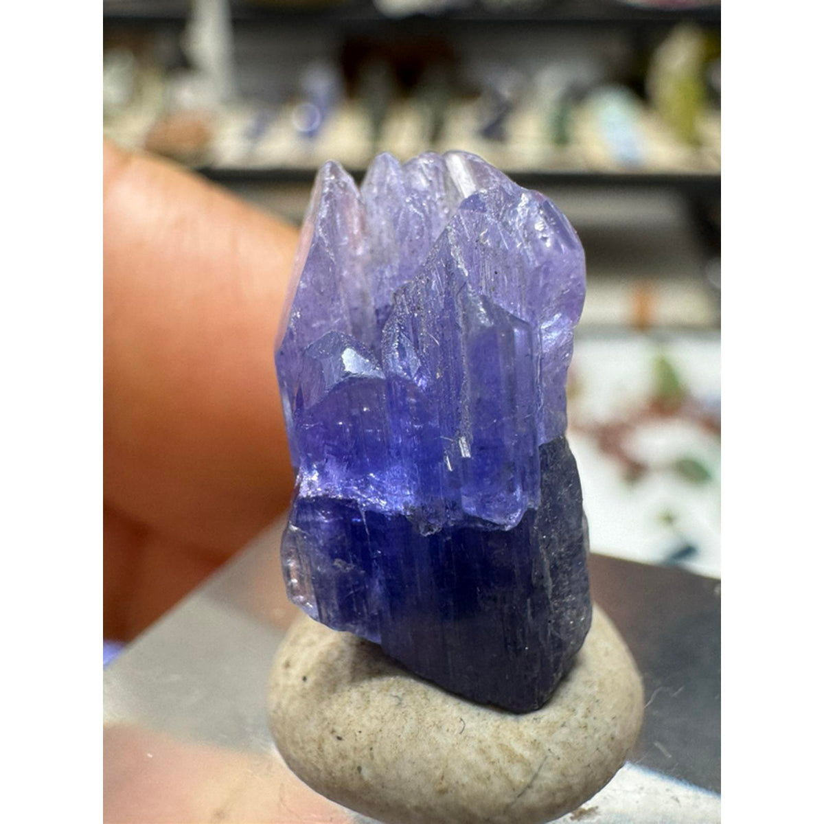 15.2 Carat Tanzanite Crystal from Tanzania #237 - Natural Gemstone for Jewelry Making and Collecting