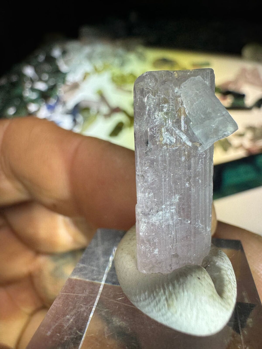 4.8g Pink Tourmaline Crystal Term 19