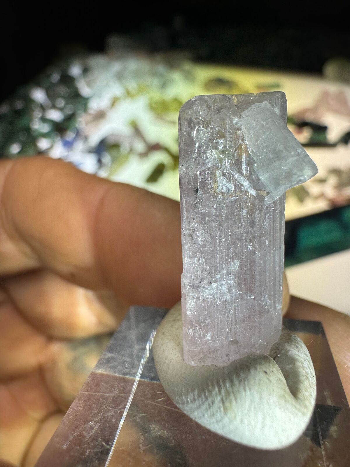 4.8g Pink Tourmaline Crystal Term 19